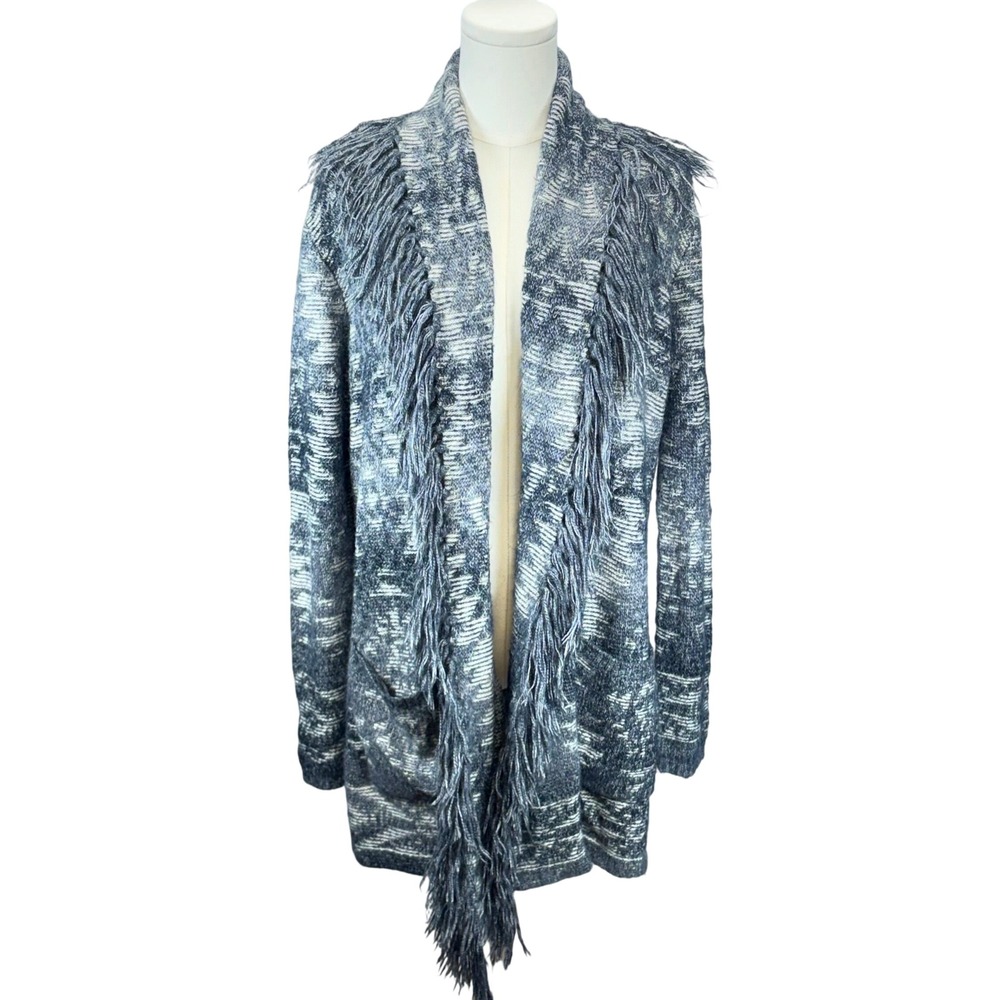 Ralph Lauren Denim & Supply Southwestern Cardigan Knit Fringe Boho Western L